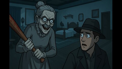 Granny Horror Animation – Haunted House Chase with Mysterious Man! #granny