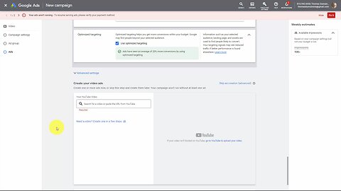 create a youtube ads video
