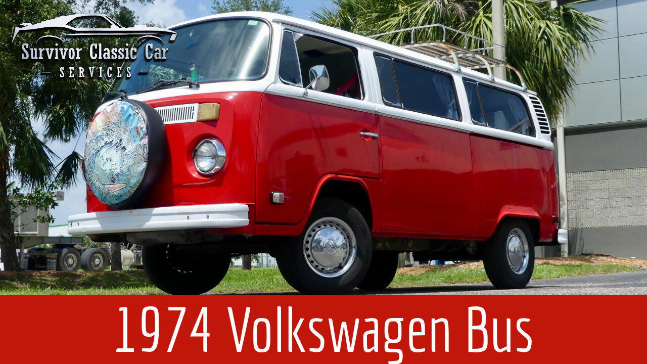 Great Driving 74 VW Bus ready to hit the open road! 4 cyl engine with 4 spd man!