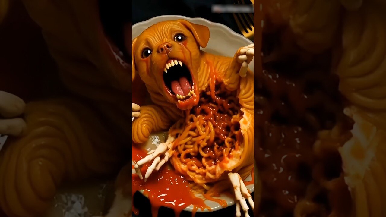 Horrible Dog Not Hungry AI Spaghetti Baby Snarlcoil Pawshade Glitchdroo