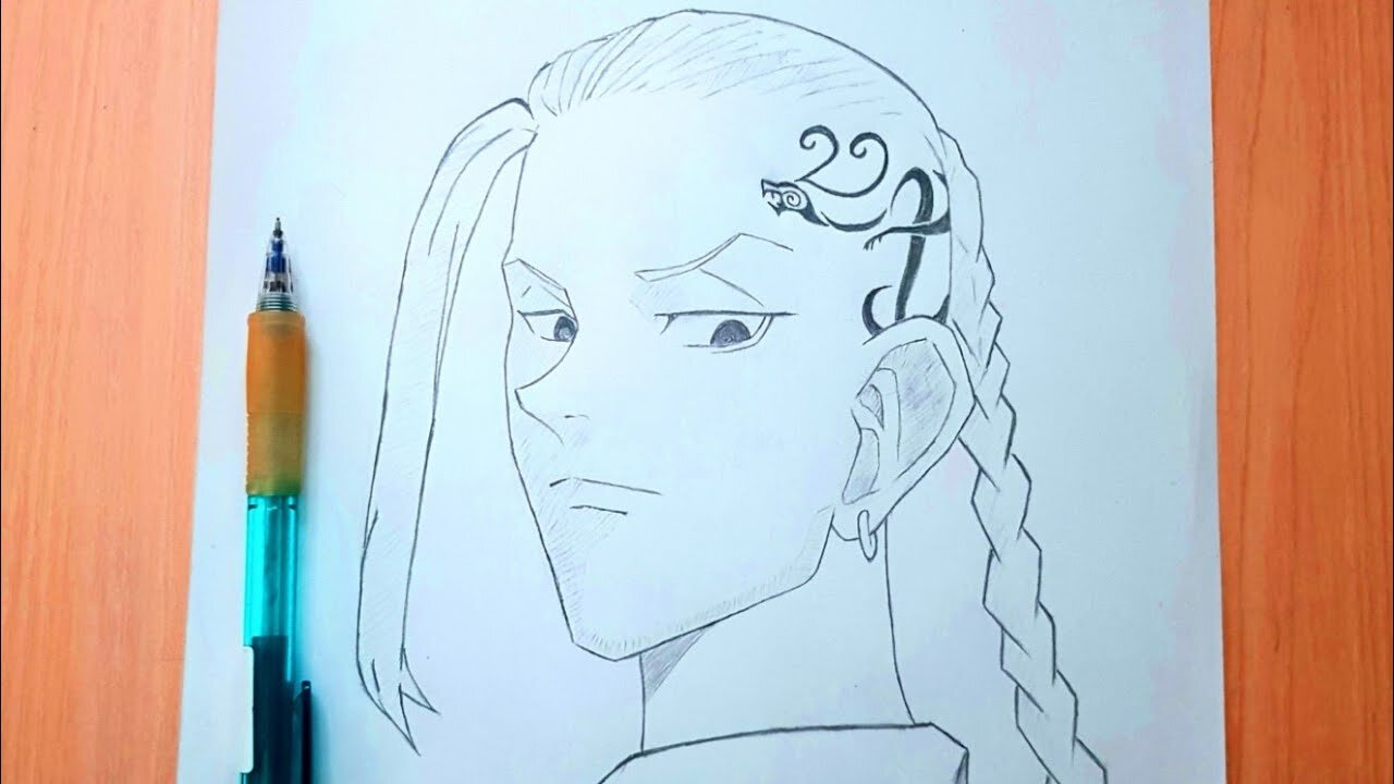 how to draw Draken from Tokyo Revengers ｜ drawing draken