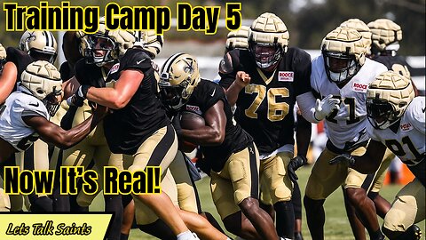 Saints Training Camp Heats Up with First Padded Practice!