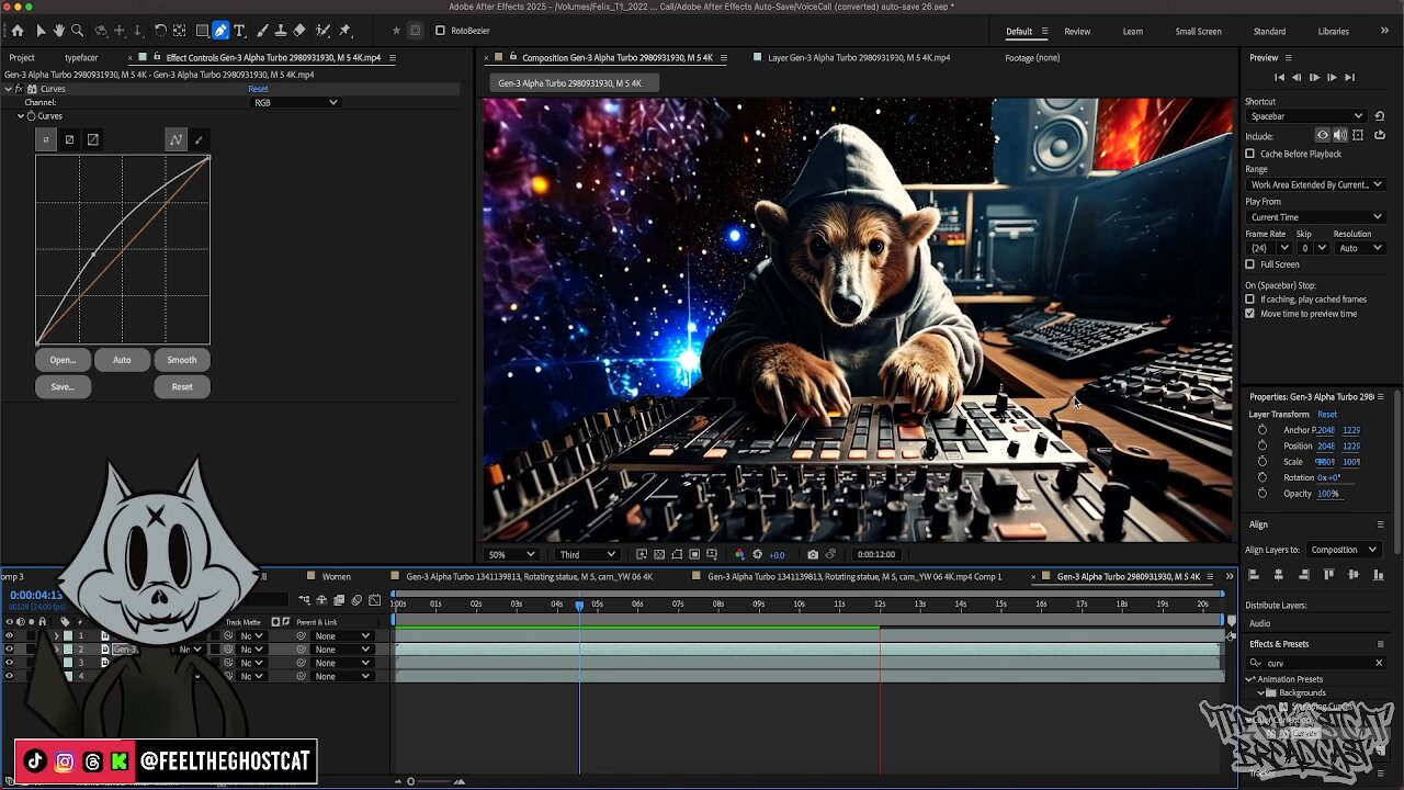 The GhostCat BroadCast | VR Gaming and Ai video editing