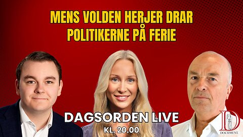 Mens volden herjer drar politikerne på ferie | Dagsorden 14. juli