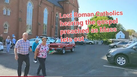Saturday preaching outside St. Joseph Catholic Church