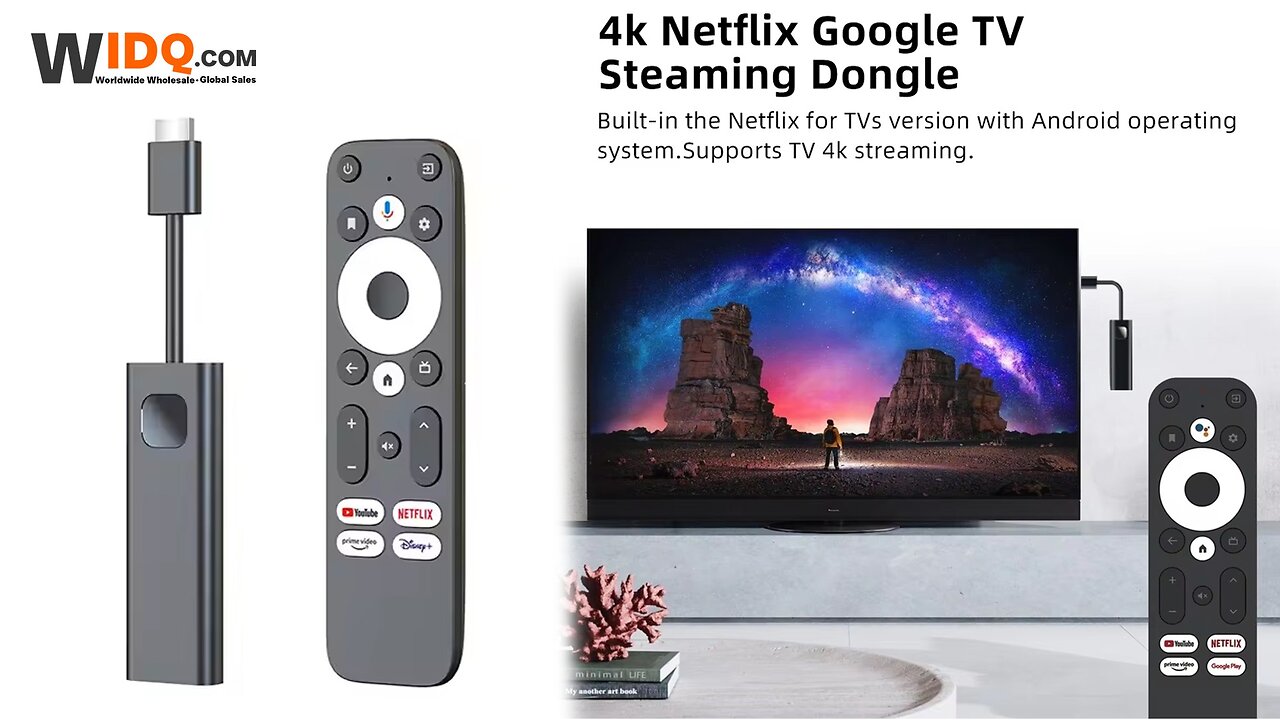 🖥️ Google Certified 4K Smart TV Stick | Bluetooth + WiFi6 🎮