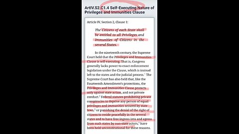 Self Execution of Inherent Rights!. Article IV, II. 1