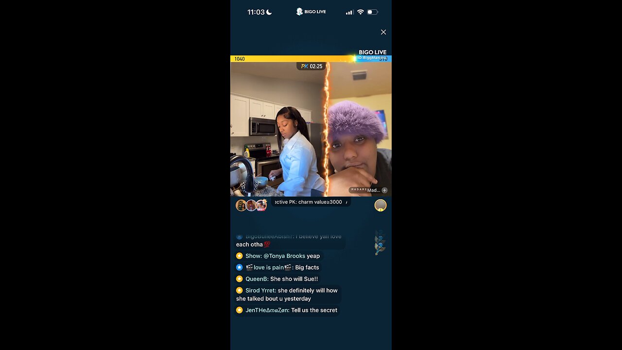 BIGO SUEWOO CHATS WITH CNN LINED PK BIGO LIVE