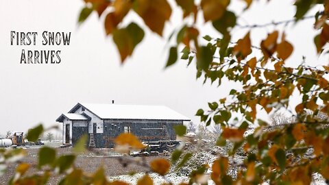 Snow Arrives on Our Little Homestead in the Mountains - Time to Be Ready For Winter to Settle In!