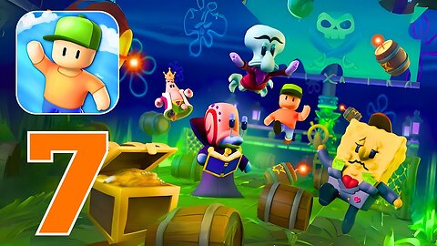 Stumble Guys - Gameplay Walkthrough | Part 7 - SpongeBob Dash (Android, iOS)