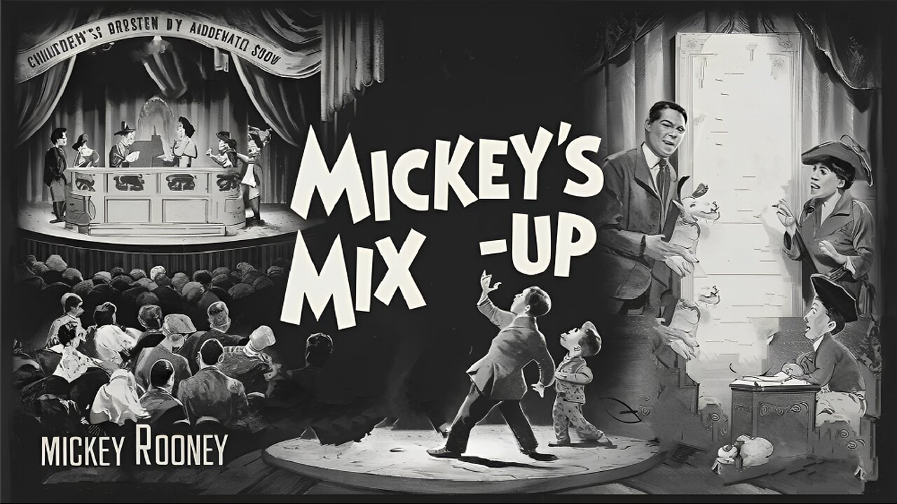 MICKEY'S MIX-UP (1929) Mickey Rooney, Billy Barty & Delia Bogard | Comedy | Short | Old Hollywood