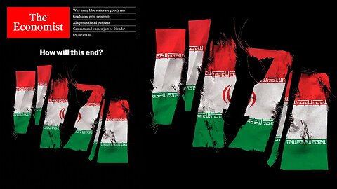 LA RIVISTA THE ECONOMIST ANNUNCIA LA FINE DEL REGIME IRANIANO E L'INIZIO DI UN CONFLITTO REGIONALE-GLOBALE casualmente il bombardiere usato è stato proprio quello messo nelle copertine di The Economist