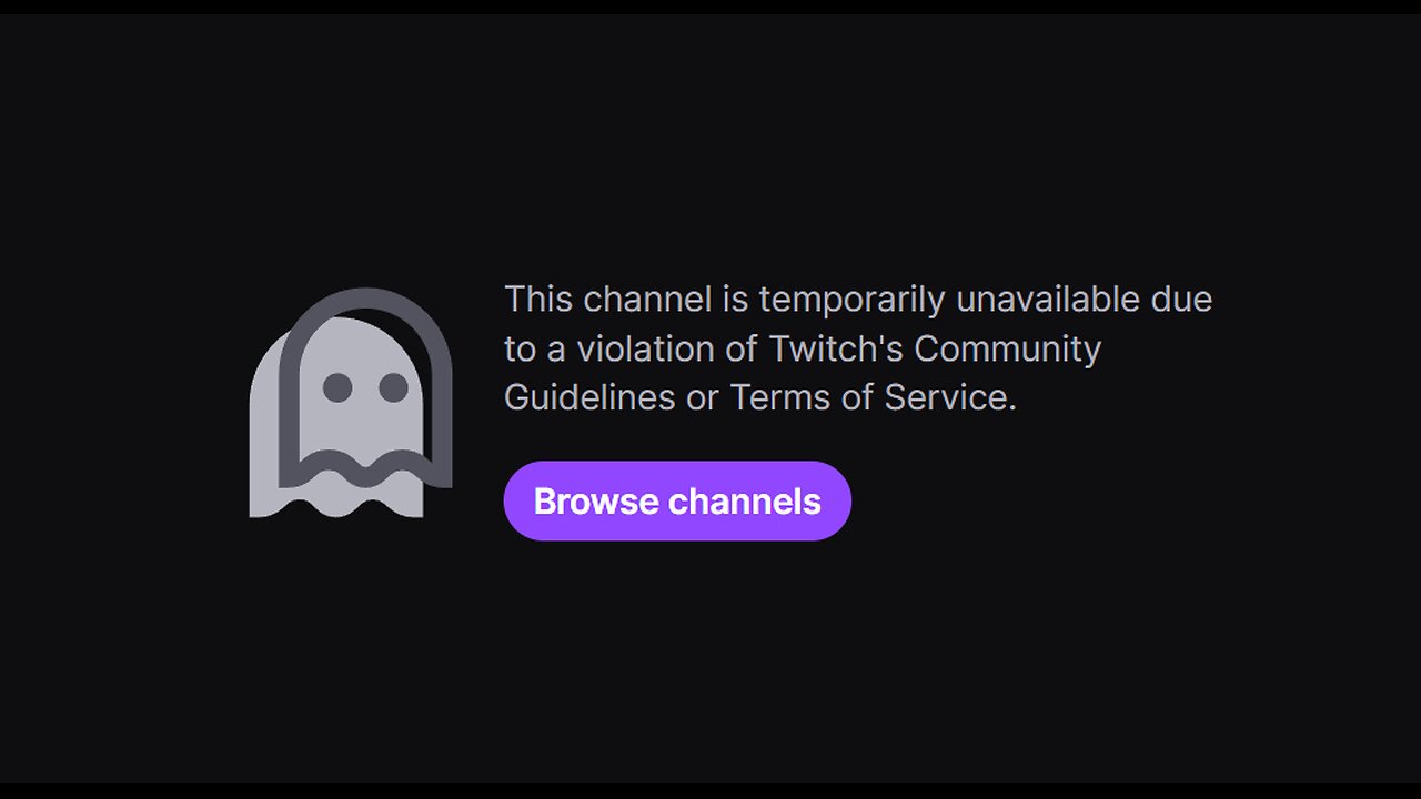 Because Twitch cant handle reality