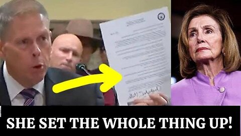 "Capitol Police Chief Reveals Pelosi's Secret Role in Jan 6 Protest, Room Erupts"
