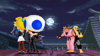 MUGEN - K'toad & Peach Yagami vs. Super Dan & Super Ken - Download