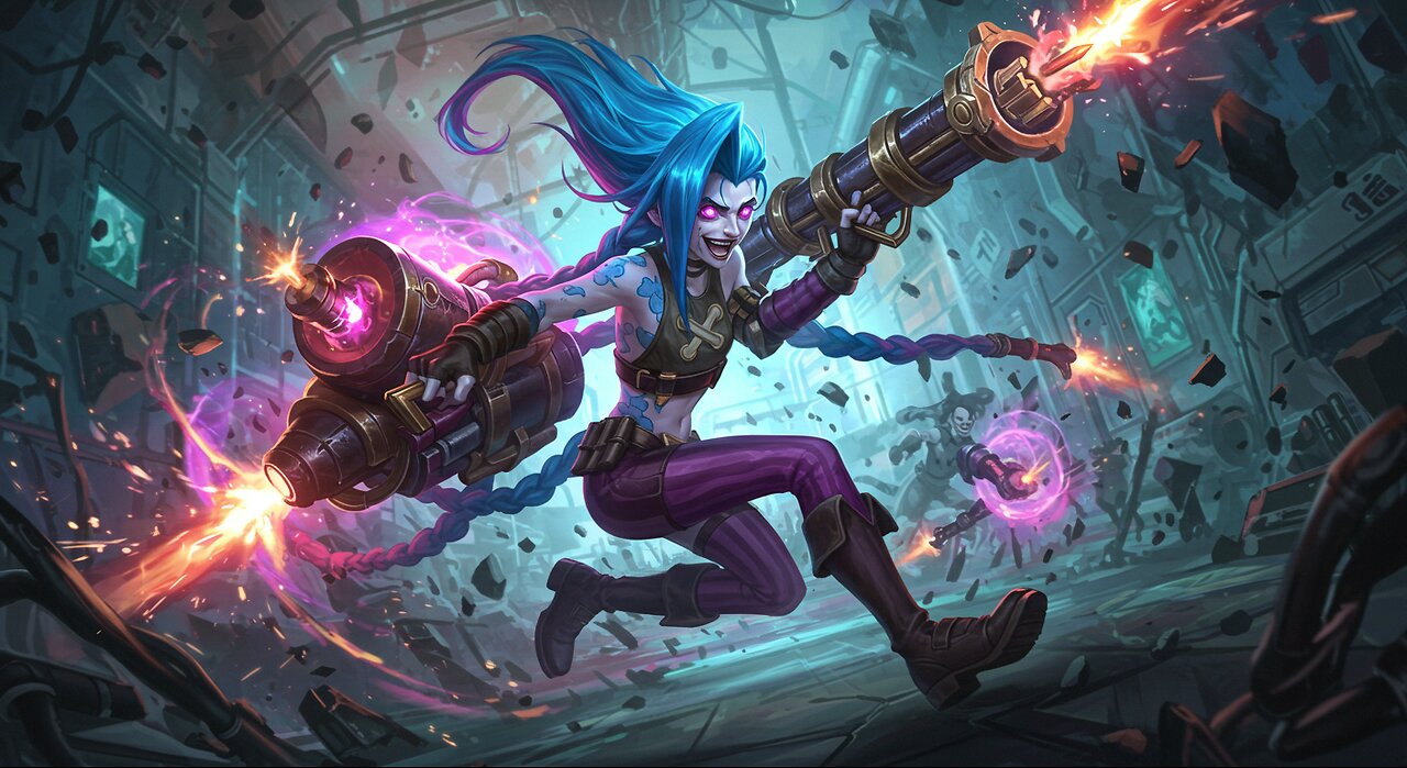 Epic Fantasy CGI: Jinx from League of Legends in Fierce Action!