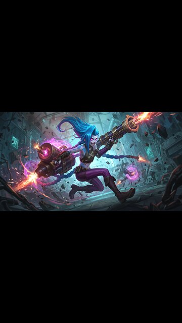 Epic Fantasy CGI: Jinx from League of Legends in Fierce Action!
