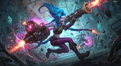 Epic Fantasy CGI: Jinx from League of Legends in Fierce Action!