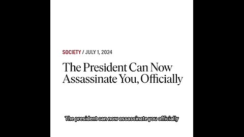 TRUMP CAN LEGALLY END US