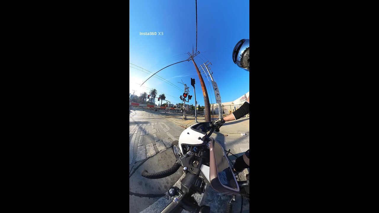 Riding around the block in my neighborhood