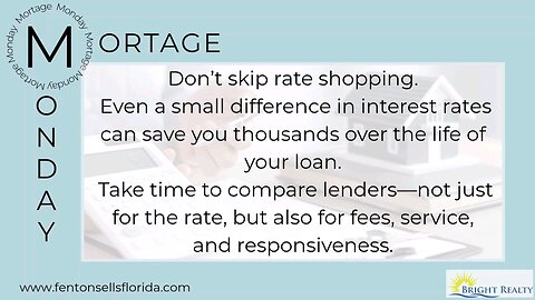 Mortgage Tip Monday