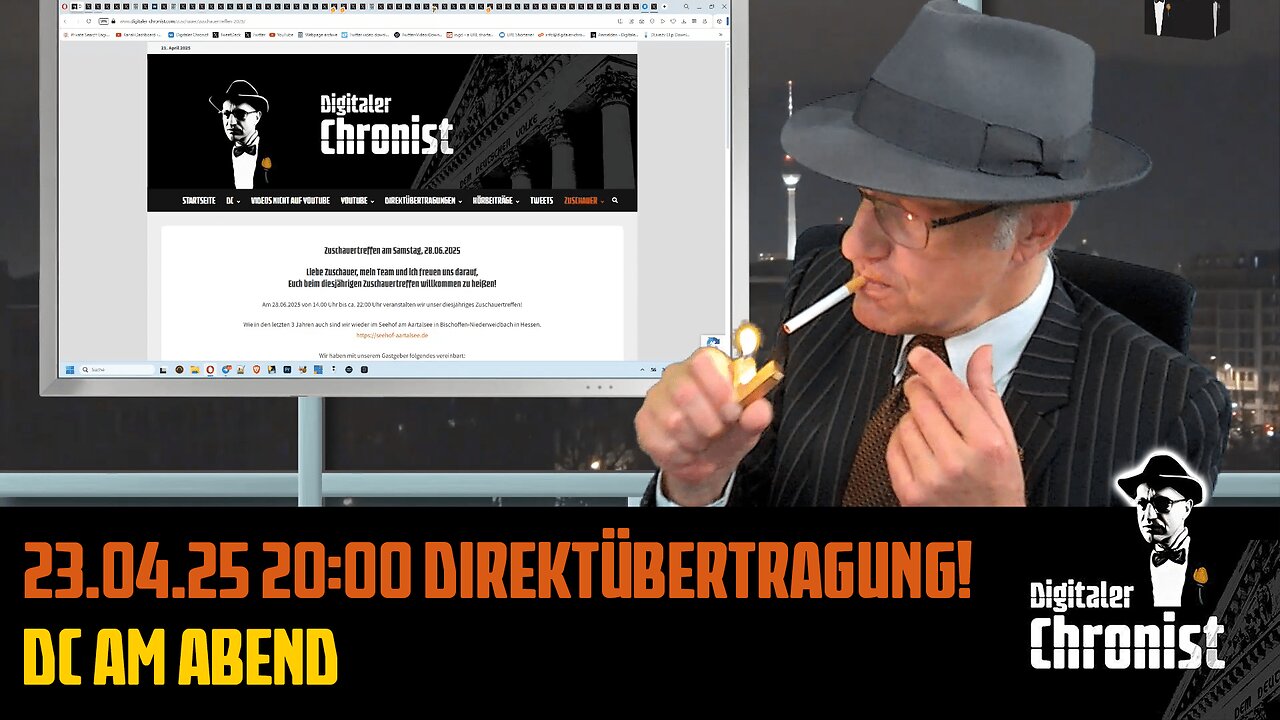 Aufzeichnung vom 23.04.25 Direktübertragung! DC am Abend
