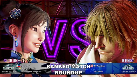 Kuya Kalbo SF6 Ranked Roundup. Chun Li Master Rank [Hori Fight Stick]