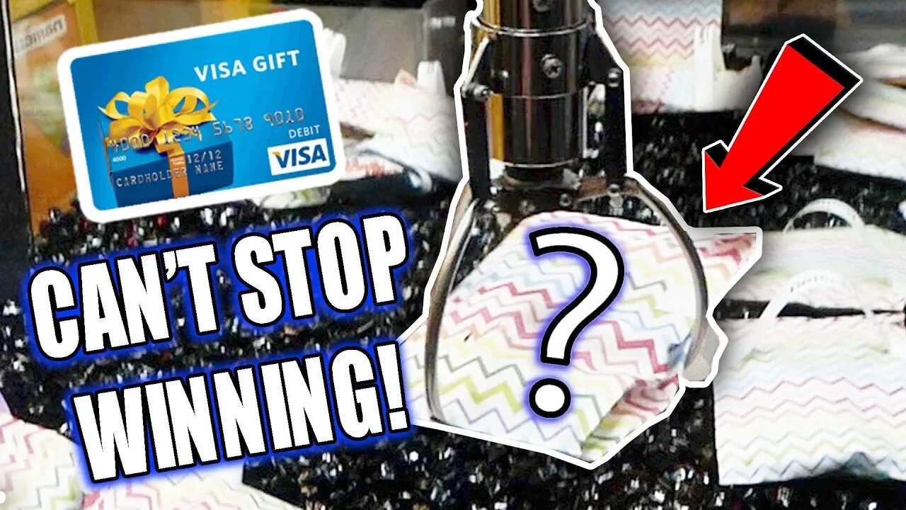 INSANE MYSTERY BAG CLAW MACHINE WINS!