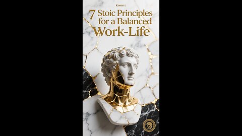 7 Stoic Principles for a Balanced Work-Life⚪🧠#InnerPeace #SelfControl #Productivity