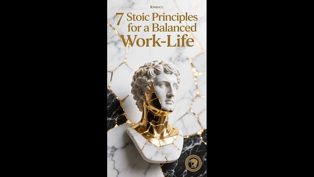 7 Stoic Principles for a Balanced Work-Life⚪🧠#InnerPeace #SelfControl #Productivity