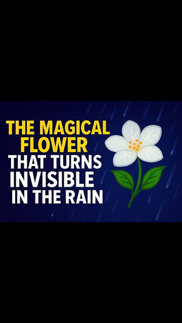 The Magical Flower That Turns Invisible in the Rain