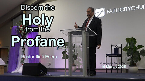 Discern the Holy from the Profane
