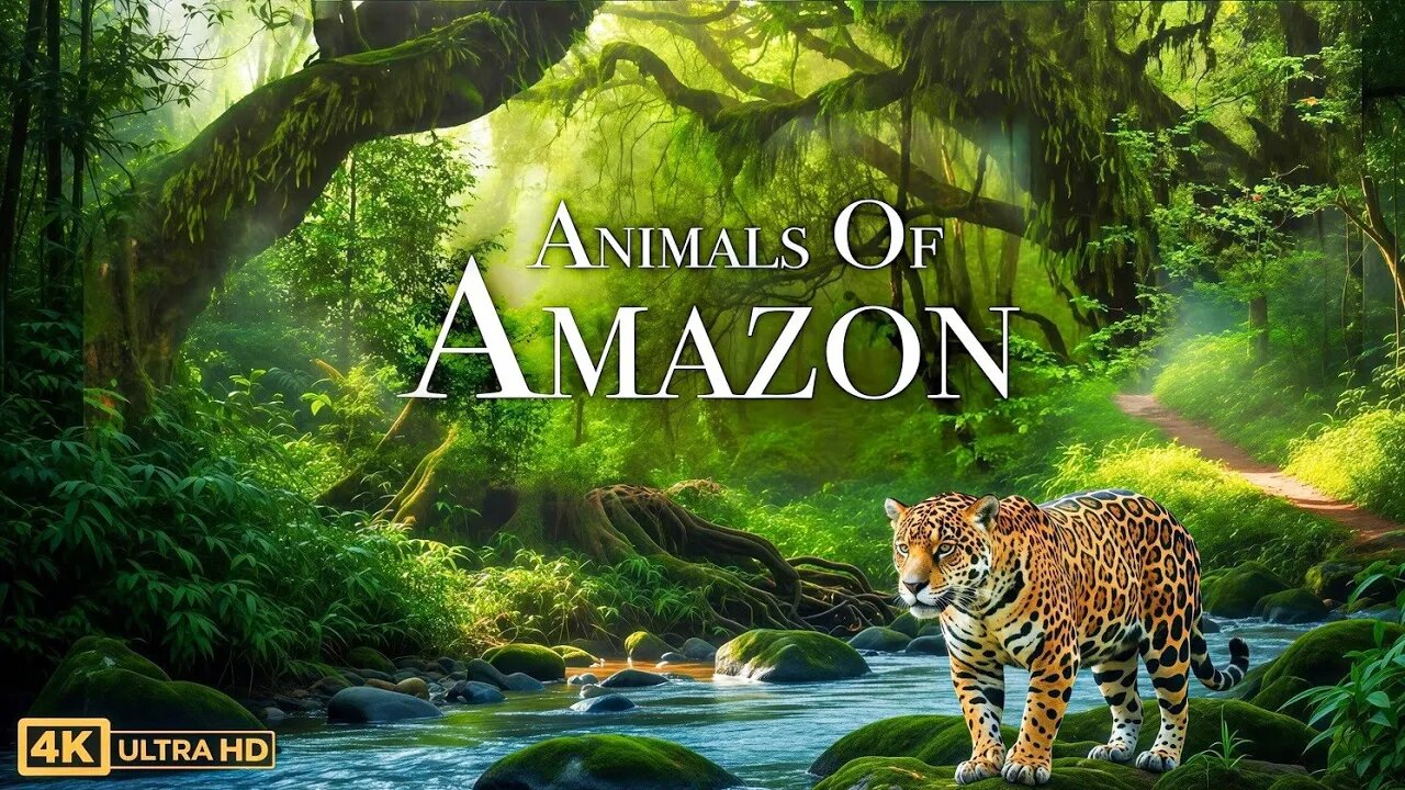 Animals of Amazon 4K - Animals That Call The Jungle Home | Amazon Rainforest |Scenic Relaxation Film