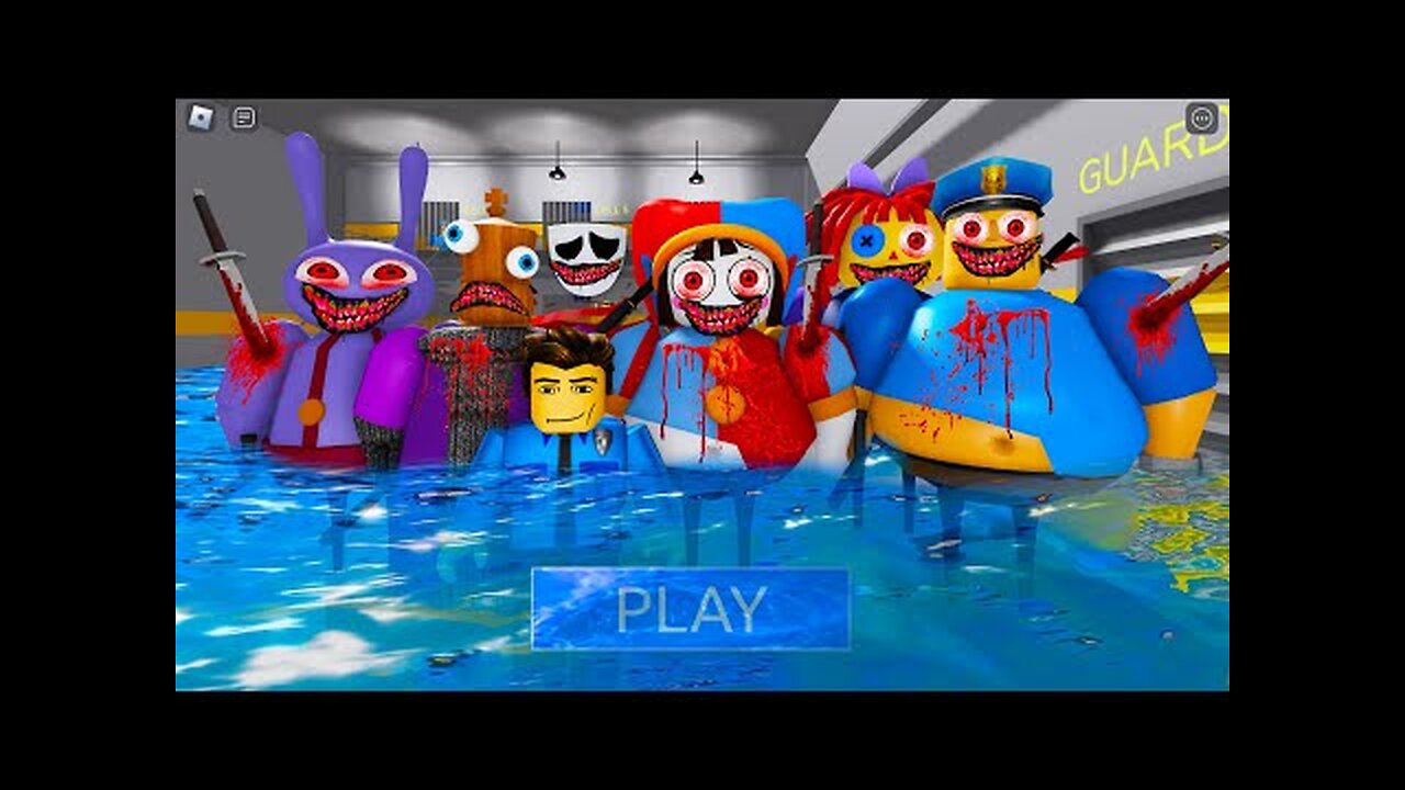 Nightmare DIGITAL CIRCUS MODE! BARRY'S PRISON RUN! Nightmare POMNI, ROGATHA, JAX #Obby #Roblox