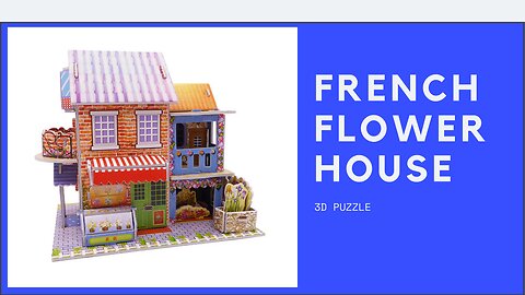 France Flower House | 3D Puzzle