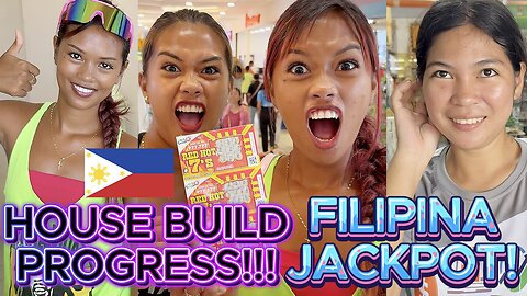 🇵🇭 Filipina Twins JACKPOT, Bicycles & House Metal Roof! OFF GRID ISLAND FAMILY PHILIPPINES LIVING