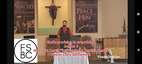 God's provision is everything Joshua 8 Ceres First southern Baptist Church Pastor Chris Settlemyre