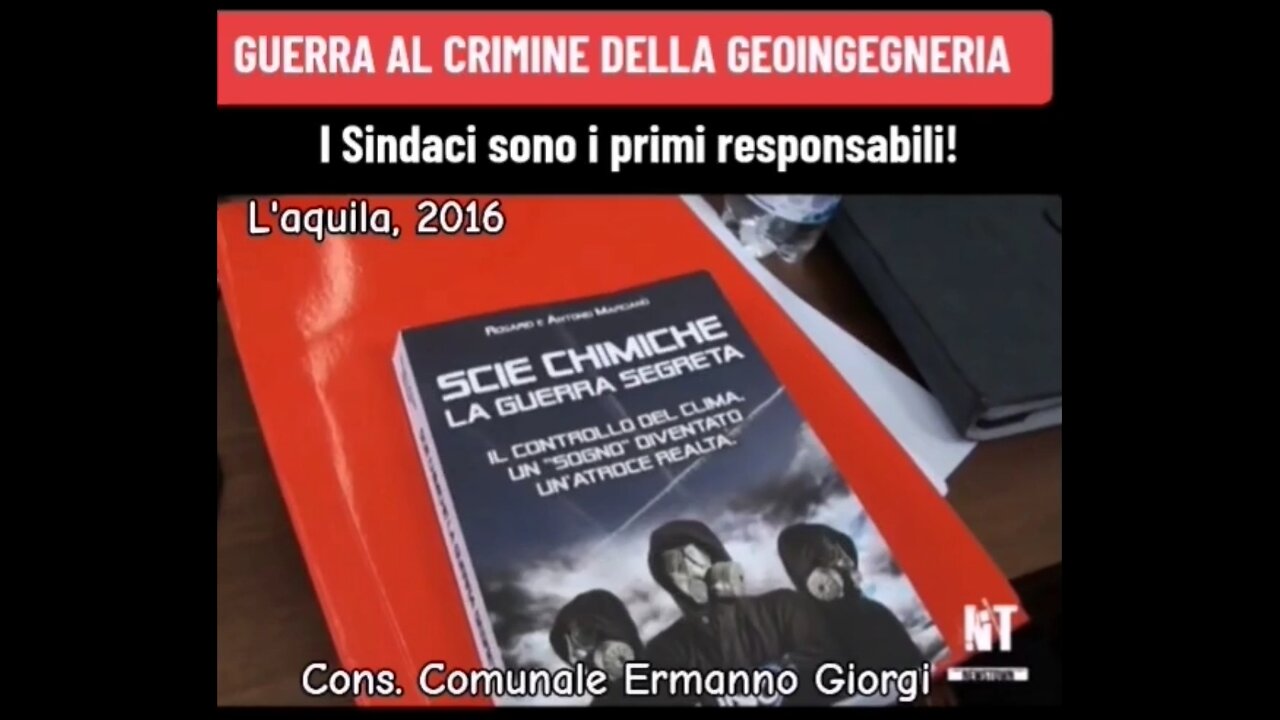 GUERRA ALLA GEOINGEGNERIA: "Il Cons. Comunale Ermanno Giorgi>> L'Aquila, 2016