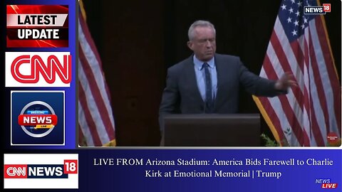 LIVE FROM Arizona Stadium: America Bids Farewell to Charlie Kirk at Emotional Memorial | Trump