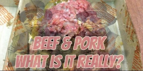 Beef and Pork. What are we really eating?
