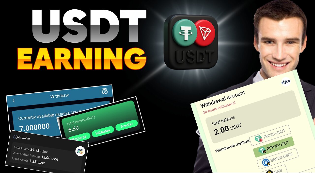 USDT Free Earning App 2025 | USDT Mining Platform Without Investment