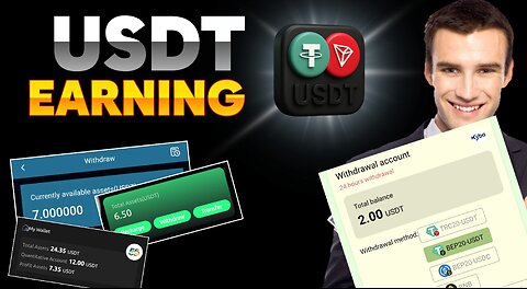 USDT Free Earning App 2025 | USDT Mining Platform Without Investment