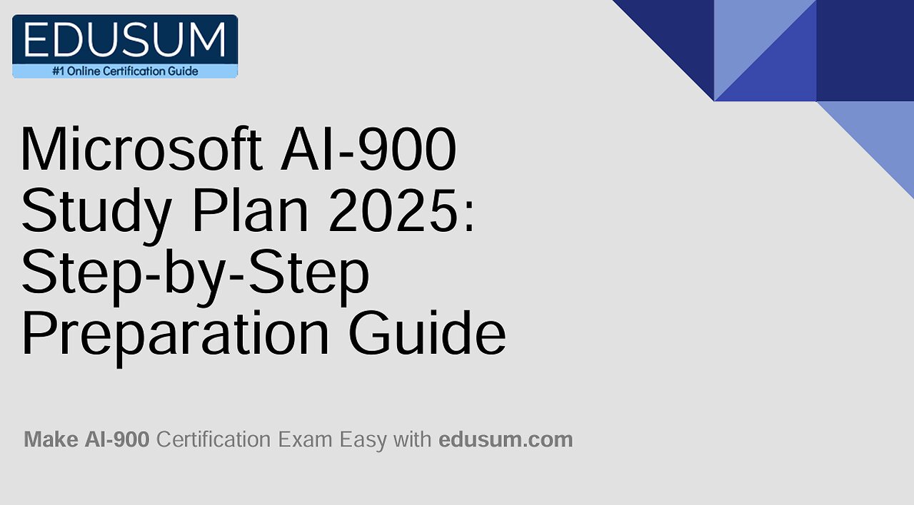 Microsoft AI-900 Study Plan 2025: Step-by-Step Preparation Guide