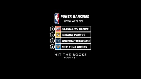 NBA Power Rankings for the week of 5/28/2025!