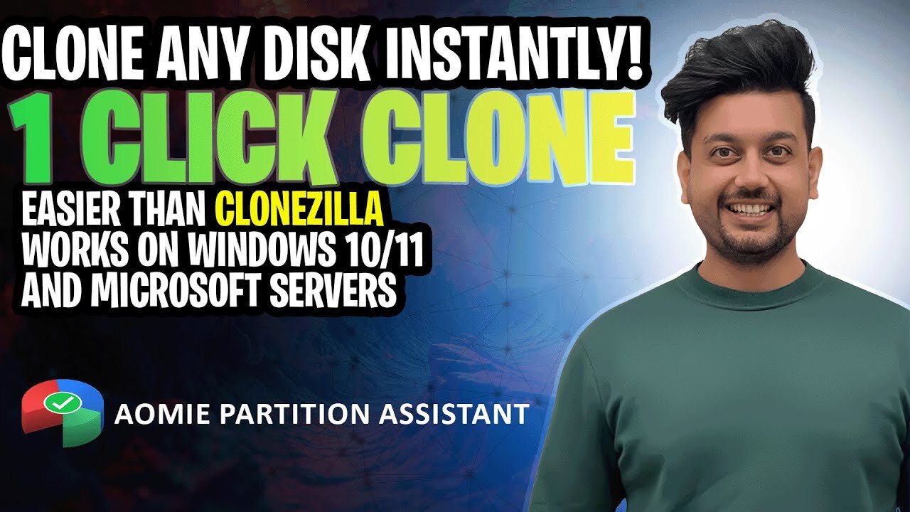Clone Any Disk in 1 Click! AOMEI Partition Assistant Tutorial (Better Than Clonezilla)