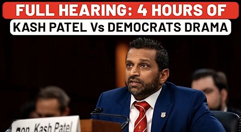 Full Senate Hearing: Kash Patel Vs Democrats - 4 Hours Of Drama On FBI, Kirk, Epstein, Trump & More