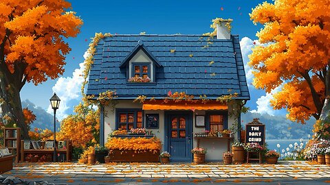 LoFi Coffee Shop Autumn Mix 🍁☕ | Cozy Fall Café Beats to Study, Work & Relax