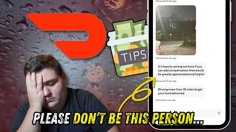 Doordash Customer EXPOSED Driver for Requesting Tip During Bad Weather! #NoTipNoTrip