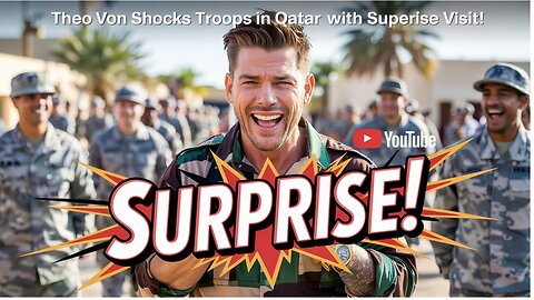 Theo Von SHOCKS Troops in Qatar with Surprise Visit!
