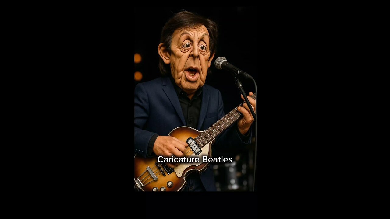 Caricature Beatles